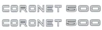 Oer Zinc Diecast Quarter Panel Emblem Set For 1968 Dodge Coronet Models. Fixed Price $239.98.