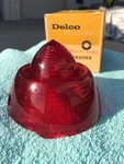 1953 Oldsmobile Deluxe 88 Super Nos Delco Guide Tail Light Lamp Lens (R3-53). Fixed Price $75.00.
