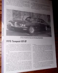 1970 Pontiac Tempest GT-37 Specs Info Photo 400 GT37. Fixed Price $5.99.
