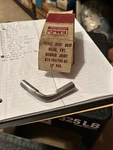 1957 1958 Ford Roof Drip Trim Moulding Front Corner Joint Cover Nos New Usa. Fixed Price $18.00.