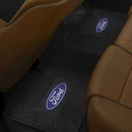 (2) Rear Floor Mats Ford Oem Factory Logo Rubber Liner Black Slush Weather. Fixed Price $69.95.
