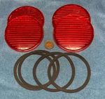 Wwii Jeep, Gpw, Mb, Four Original Grotelite No. 100 Plastic Reflector Lens. Fixed Price $100.00.