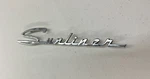1955 56 Ford Nos Sunliner Front Fender Nameplate Emblem B5A-16098-G. Fixed Price $95.00.