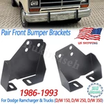 Front Bumper Bracket For 1986-1993 Dodge D150 D250 D350 W150 W350 Ramcharger Us. Fixed Price $122.39.