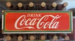 Coca Cola Porcelain Enamel Beverage Gas Station Pop Sign Soda. Fixed Price $69.95.