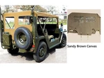 Canvas Summer Soft Top Fits M151,M151A1,M151A2 Mutt Military Truck- Sandy Brown. Fixed Price $320.00.