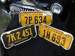 New Pair 40 To 55 Chrome Metal Vintage Style California License Plate Frames. Fixed Price $39.99.
