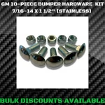 1958-1985 Chevy Impala Ss Front Rear Chrome Bumper Bolts 7/16" Carriage Gm Oem. Fixed Price $20.76.
