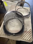 1957 Chevrolet Bel Air Headlight Bezels Oem, Guide 5948143, Original, Chevy. Fixed Price $100.00.