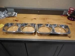 3691212 And 3691213 Right Left Headlight Bezel 74-78 Chrysler. Fixed Price $40.00.