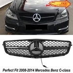 For 2008-2014 Mercedes Benz W204 C250 C300 C350 Front Grille W/led Emblem. Fixed Price $79.99.