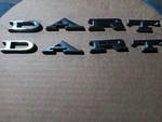 1967 1968 Dodge Dart Quarter Panel Letters Emblem Nameplate Oem.. Fixed Price $45.00.