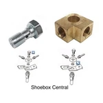 1949 1950 1951 Ford Left Brake Fitting & Banjo Bolt. Fixed Price $17.88.