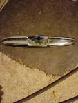 51 Chevy Car Chrome Trunk Lid Handle Emblem Trim Molding Fleetline Only Bad Redo. Fixed Price $450.00.