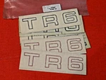 Triumph TR6 Rear Decals Pair 625667 625668 Red Or White Oem Leyland. Fixed Price $17.95.