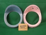 Pair 1957-1958 Stubedaker Headlight Bezels 1312089. Fixed Price $39.00.