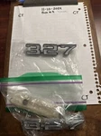 1969 Camaro 327 Fender Emblem 3953625 Nos Oem Genuine Gm Open Box. Fixed Price $40.99.