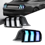 Rgb Tail Lights Ford Mustang Shelby GT350 GT500 2015-2023,PAIR Lamps,clear. Fixed Price $323.00.