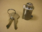 1965-66; 1968 Pontiac Full Size & Grand Prix Console Lid Lock With Keys, CL169A. Fixed Price $26.00.