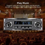 Retro Vintage Radio For Classic Vehicle - Single Din Bluetooth Car Stereo. Fixed Price $82.99.