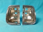New For Mopar 1968 A-body Plymouth Barracuda Tail Light Chrome Housings. Fixed Price $485.00.