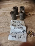 1940-54 Chevrolet Rear Spring Bushing Set Gm# 3660540. Fixed Price $29.00.