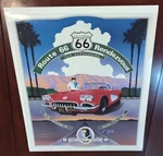 Route 66 Rendezvous San Bernardino 1993 Poster Corvette Signed By Jeff Hirsch. Fixed Price $99.00.