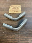 1957 1958 Ford Roof Drip Trim Moulding Front Corner Joint Covers Pair Nos Fomoco. Fixed Price $29.99.