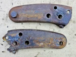 1928 - 1931 Model Ford Front Frame Horns Original Pair 1929 1930. Fixed Price $85.00.