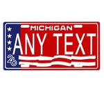 Novelty, Personalized State License Plates-michigan 2026. Three Sizes Available. Fixed Price $18.50.