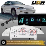 Blue Glow Gauge White Overlay For 95-99 Chevy Cavalier W/tach/auto Cluster. Fixed Price $44.95.