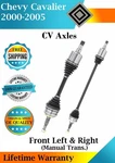 Oe Front Cv Axle For 2000-2005 Chevy Cavalier Manual Trans. Lifetime Warranty. Fixed Price $212.09.
