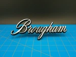 Vintage Brougham Script Emblem Badge Chrome Oem 3810287 58395A Classic Car Trim. Fixed Price $34.39.
