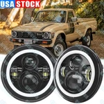 Pair 7 Inch Round Led Headlights For Toyota Land Cruiser FJ40 FJ60 J80 1965-1985. Fixed Price $37.03.