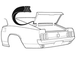 Mustang Trunk Weatherstrip All Body Styles 1969 - 1970 Daniel Carpenter. Fixed Price $15.95.
