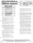 Service Manual For Ara Motorola TP77 Fm Mpx Multiplex Radio Stereo Cassette. Fixed Price $19.95.