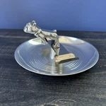 Mack Truck Bulldog Hood Ornament Chrome Ashtray Two Rests Iconic Mascot Decor. Fixed Price $40.00.