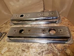 Chrome Valve Covers Small Block Chevy 305-350 87-99 Chevrolet 1 & 2 Hole Nos Vtg. Fixed Price $39.95.