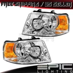2003-2006 Ford Expedition Chrome Bezel Halogen Headlights Left Right Pair. Fixed Price $699.99.