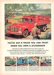 Studebaker Truck 2 Ton Chassis Solid And Sound For Years Vtg Magazine Print Ad. Fixed Price $22.95.