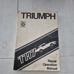 Original Workshop Triumph TR7 Repair Operation Manual. Fixed Price $12.50.