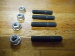 1968 1969 Ford Mustang Exhaust Manifold To Front Pipe Studs & Nuts. Fixed Price $24.44.