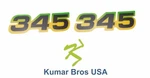 New Lower Hood Set Of Decals Replaces M118872 Fits John Deere 345 S/n. Fixed Price $11.00.