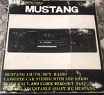 Mustang MCR-6100B Am/fm/mpx Radio Cassette Led Stereo Parts Only Missing Knobs. Fixed Price $40.00.