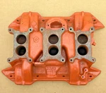 Mopar 440 6 Six Pack Intake Manifold For Holley Carb 3X2 Cuda Roadrunner Charger. Fixed Price $1099.99.