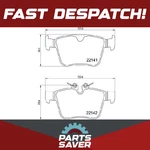 Brake Pads Set Fits Jaguar I-pace X590 Rear 2018 On Qg Brembo T4K17558 T4K6084. Fixed Price $77.38.