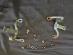 Studebaker Daytona Lark Station Wagon Rear Seat Latch Hooks Strikers & Hardware. Fixed Price $20.00.