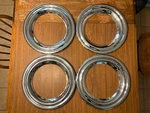 4 Nos Trim Rings, 1956 Chevrolet Gm Part # 987268,. Fixed Price $199.00.