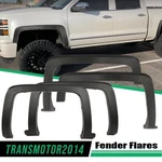 4PC Factory Style Fender Flares Fit For 2014-2019 Chevy Silverado 1500 2500 3500. Fixed Price $110.00.