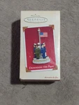 2003 Hallmark Keepsake Collector Ornament Defending The Flag Military Usa. Fixed Price $14.99.
